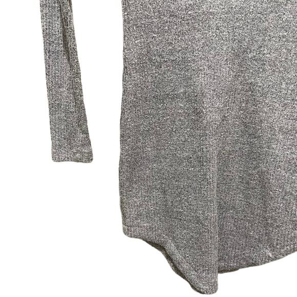 LF Rumor Boutique Long Sleeve Mock Neck Mesh Dress Grey Size Medium - Picture 3 of 8